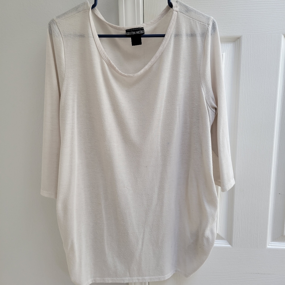 Cream Lightweight Sweater